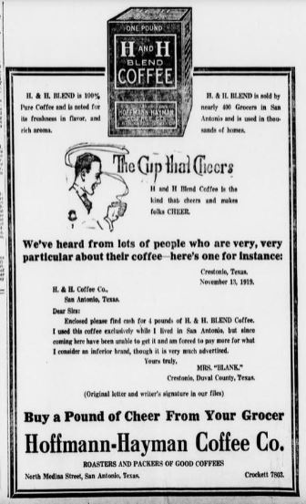 1919 Nov 21 San Antonio Express H and H